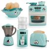 Mini Simulation Kitchen Appliance Toy Set Realistic Pretend Play Kitchen Playset Educational Interactive Toy for Toddlers Gifts