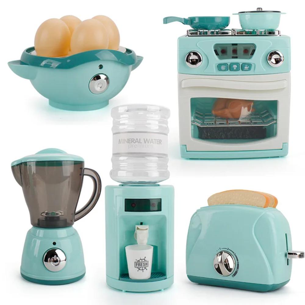 Mini Simulation Kitchen Appliance Toy Set Realistic Pretend Play Kitchen Playset Educational Interactive Toy for Toddlers Gifts