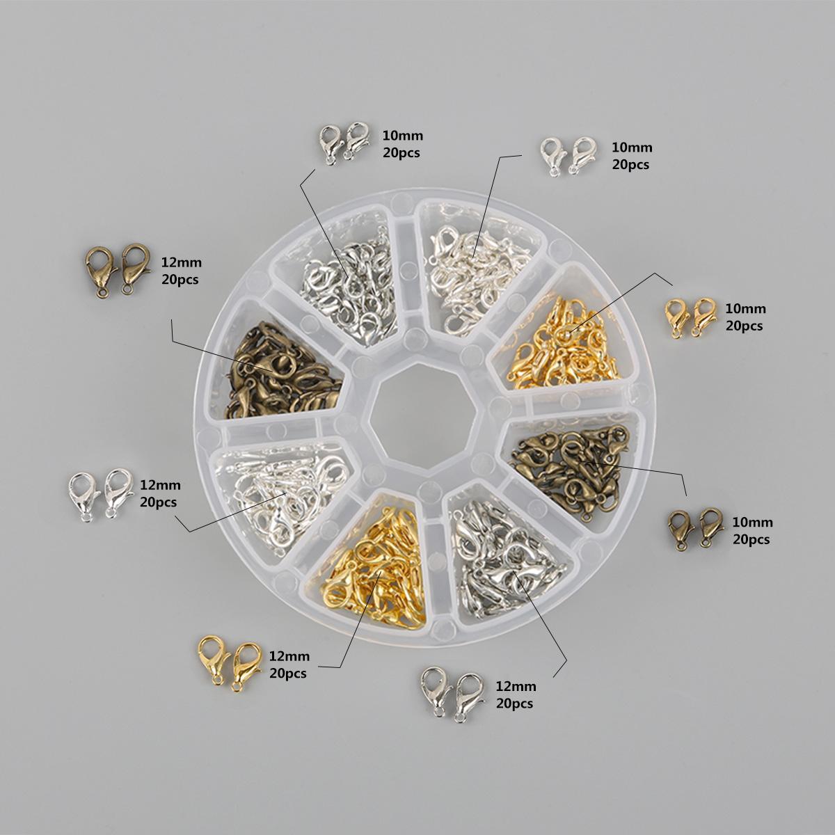 

1 компл./кор. застежки-цепочки Подвески игольчатые кольца для DIY аксессуары для изготовления ювелирных изделий