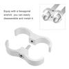 X AUTOHAUX 2pcs Car AN12 24mm Hose Separator Clamp Fuel Line Connector Fuel Line