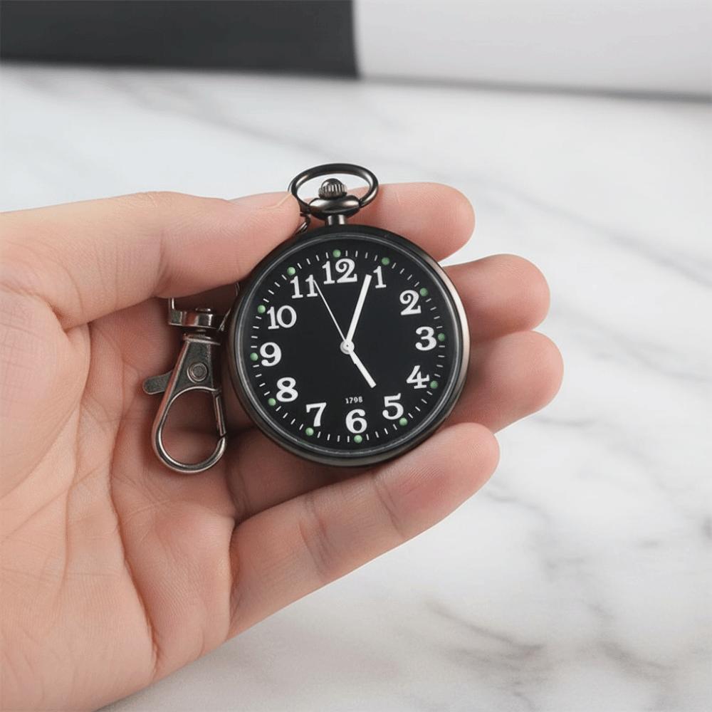 Easy Reading Key Chain Fob Clock Big Numbers Student Exam Timer  Hospital Shift