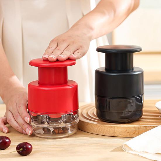 7-Hole Cherry Pitter Baking Fruit Pit Remover for Cherries Plums Fruit Pitting Tool for Kitchen Baking