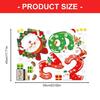 Winter Holiday Decorative Clings 2026 Santa Number Designs Auto Adhesive PVC Window Art Decors