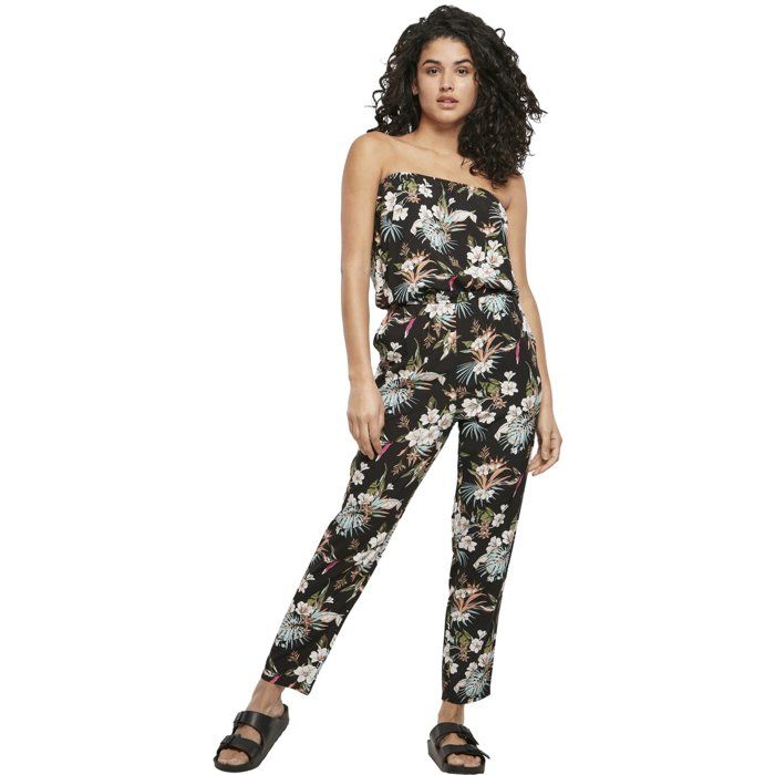 Urban Classics Ladies - Bandeau Jumpsuit Overall Tropical