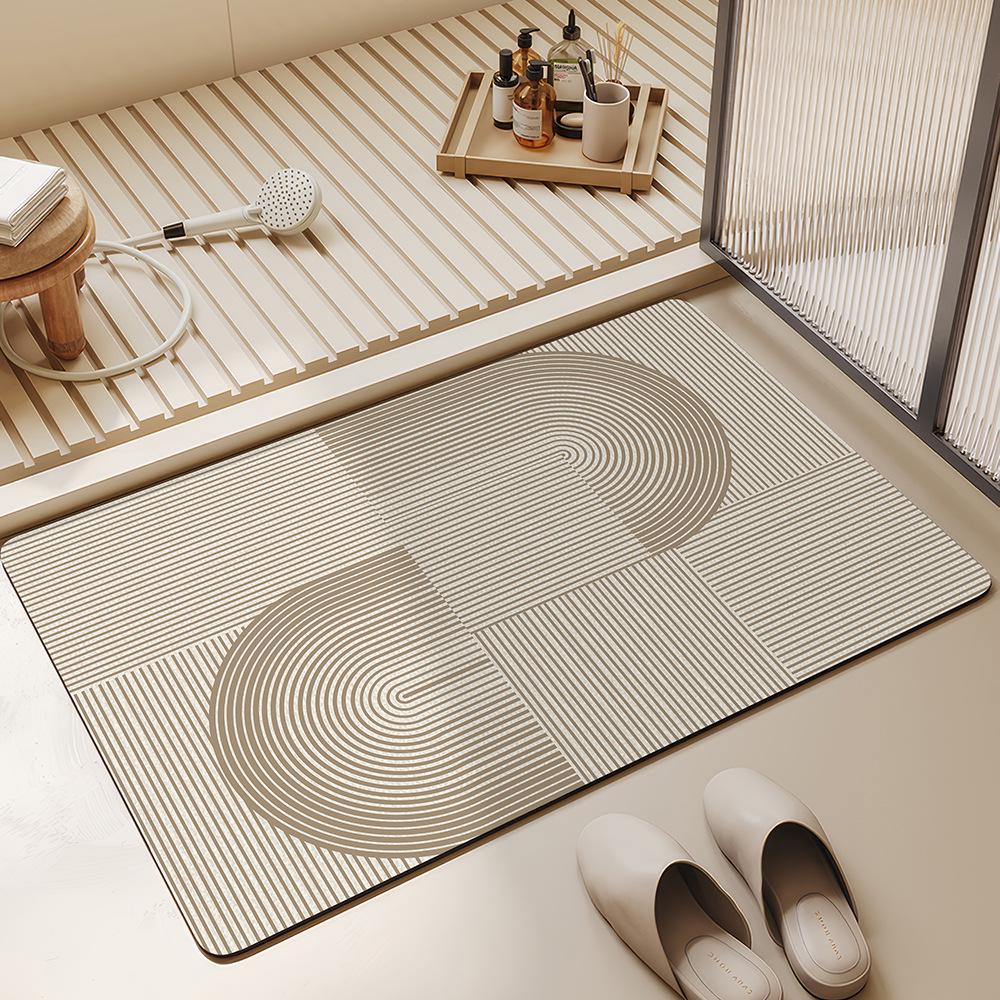Diatom Mud Bathroom Mat: Absorbent, Anti-Slip, Wear-Resistant, Easy-Clean Floor Mat for Home Use