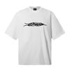 Meichao Alcatraz American Tide Brand Heavy Cotton 260 Short-sleeved T-shirt Men's and Women's Loose Casual and Versatile Summer