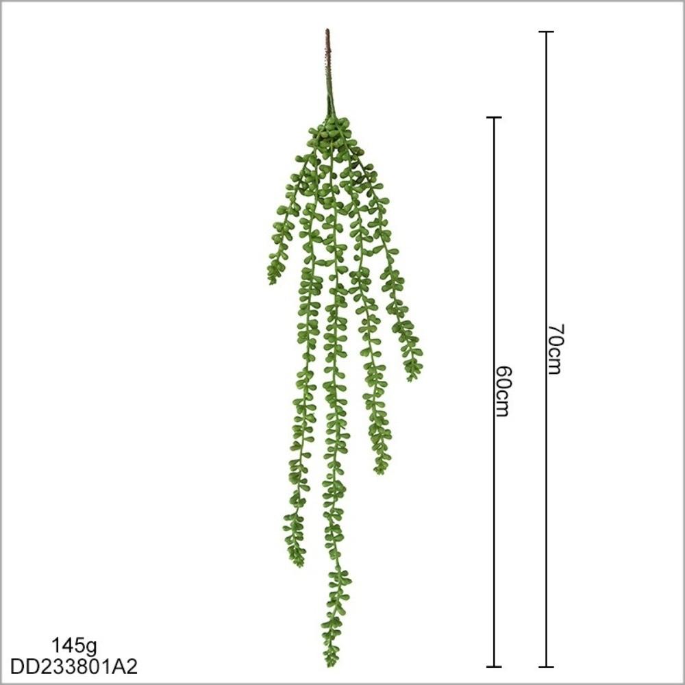 Plastic Artificial Succulent Plants Green Color Faux Succulents Wall Hanging Plants  Home Office
