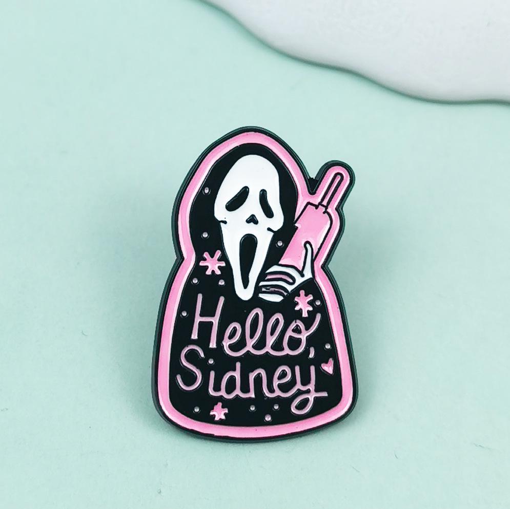 Punk Grim Reaper Cartoon Brooch Accessory