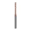 55° 4-Flute Carbide Coated Steel Flat-Bottom Deep-Groove CNC Milling Cutter with Blade Length and Clearance Combo