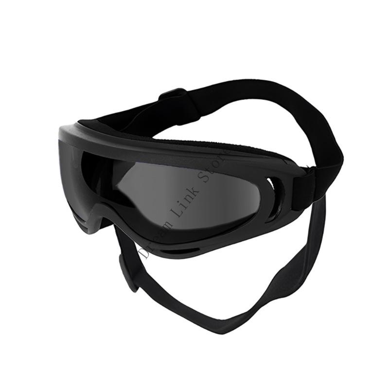 Fashionable Dog Sunglasses TPU Frame Dustproof Lens Goggles with Adjustable Strap For Beach Motorcycle Trip Daily Walks