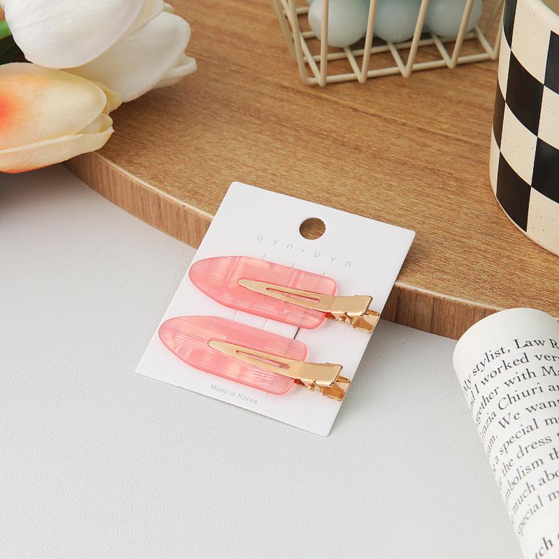 Bunte Haarspangen im japanischen Stil mit Farbverlauf – Handgefertigte nahtlose Pony-Clips und Haarnadeln, Kopfschmuck-Accessoires für Internet-Berühmtheiten.