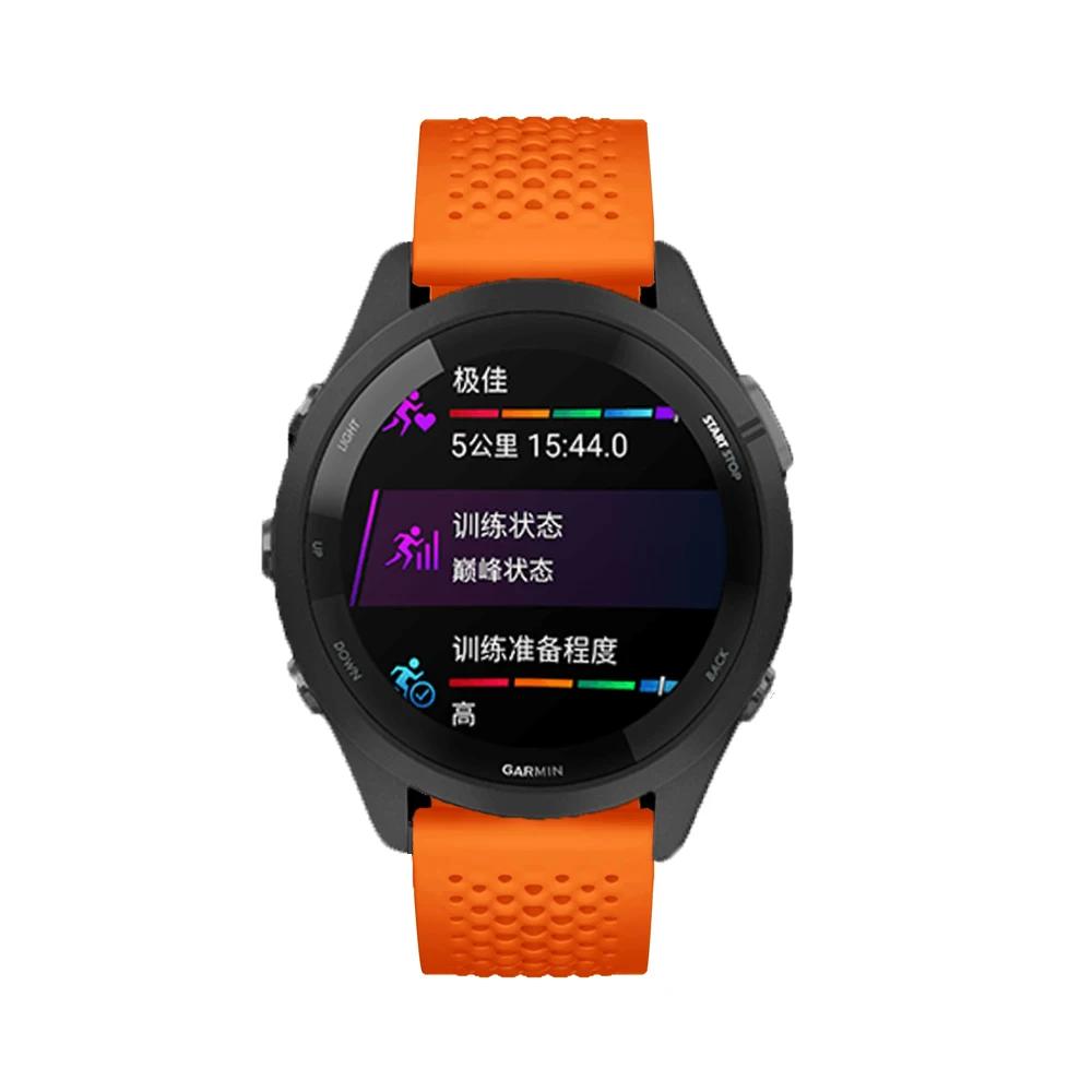 Silikonowy pasek 20mm 22mm do Garmin Forerunner 165 265 55 Venu 3/2 Active5 Oddychająca Bransoletka na nadgarstek Garmin 965 955 745 Pasek