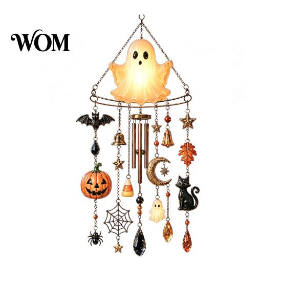 Festive Party Supplies for Halloween Acrylic Wind Chime Pendant, Crystal Suncatcher Hanging Ornaments, Decorative Romantic Breeze Balcony Window