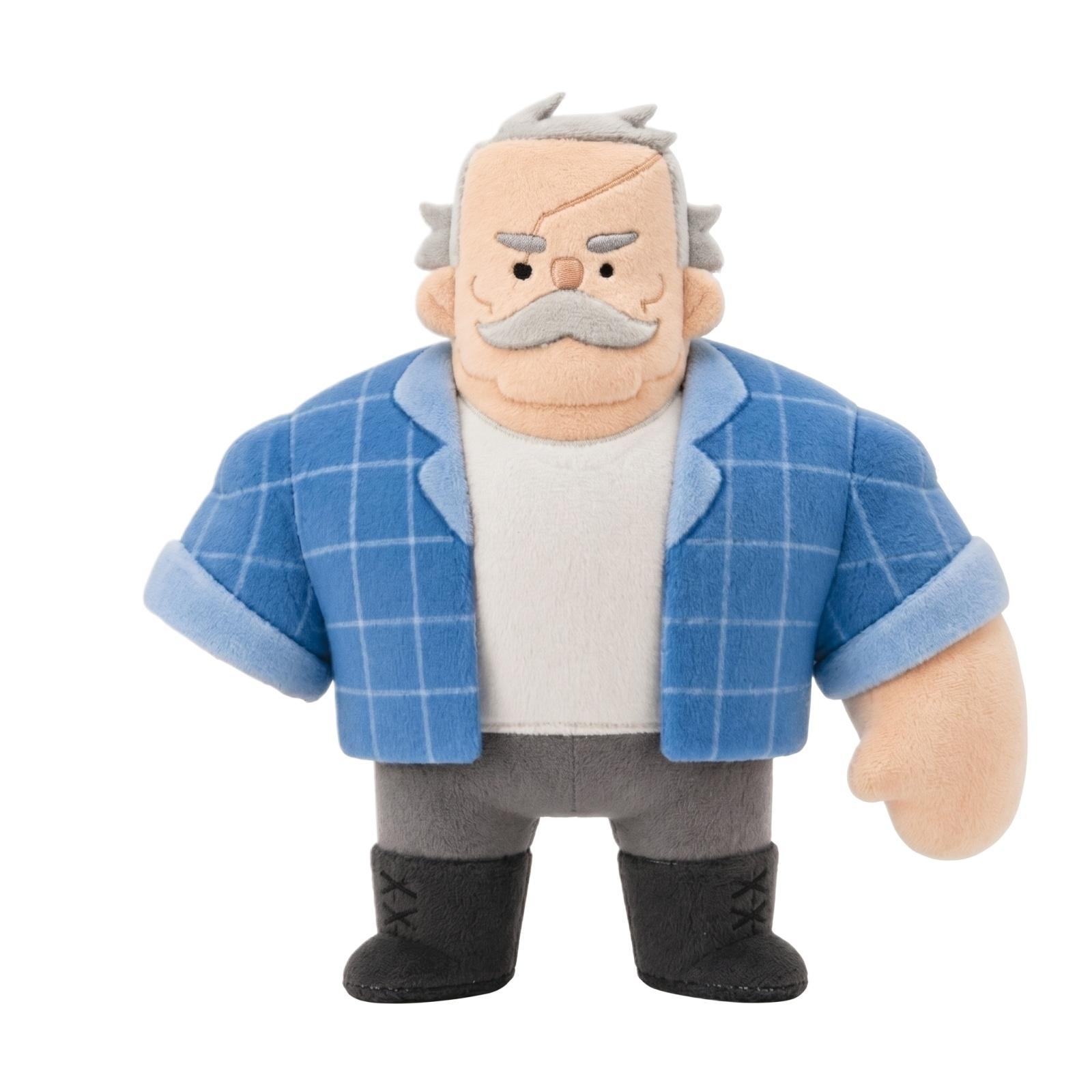 

Soft Plush Stuffed Toy Figure with Detailed Facial Features and Clothing Design Suitable for Collectors and Display Purposes One Size