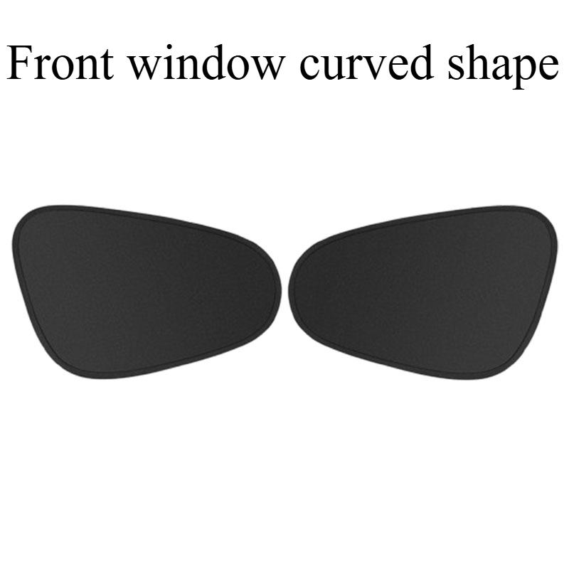 Rideaux Électrostatiques pour Vitre Latérale de Voiture Couverture de Protection Solaire 4 Couches Pare-Soleil de Voiture Pliable Blocage à 99,9% des Rayons UV