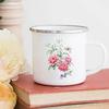 Personalized Gifts Classic Rose Print Enamel Drink Mug Beer Cup of Coffee Drinkware Unusual Tea Cup Custom Cups and Mugs Cupshe