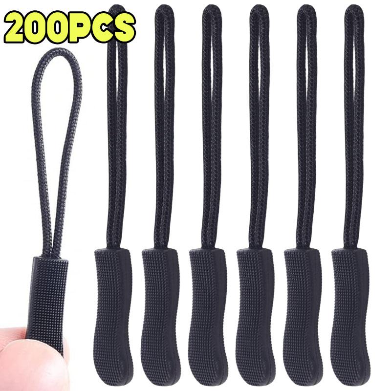 300Pcs Replacement Zipper Pulls Cord Extender for Backpacksjackets Luggage Purses Handbags