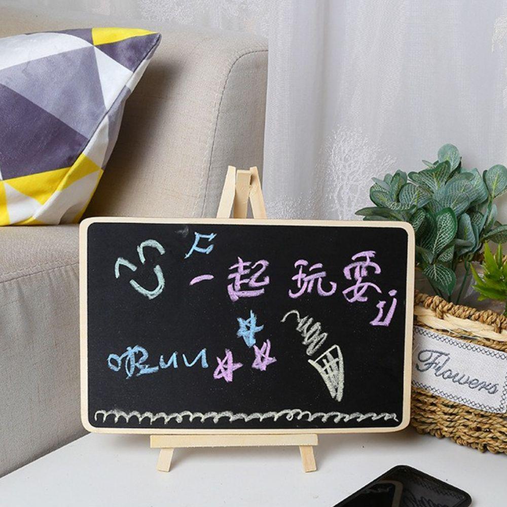 To do List Writting Desk Display Wooden Easel Reminder Board Chalkboard With Stand Mini Blackboard