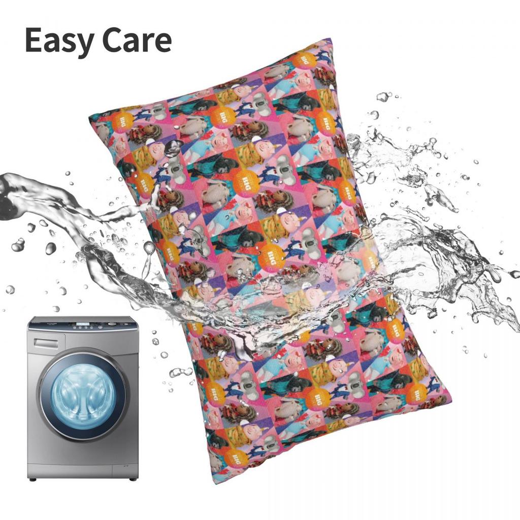 Sing Rectangle Pillowcase Cushion Cover Decorative Bedroom Bed Home Comfort Throw Pillow