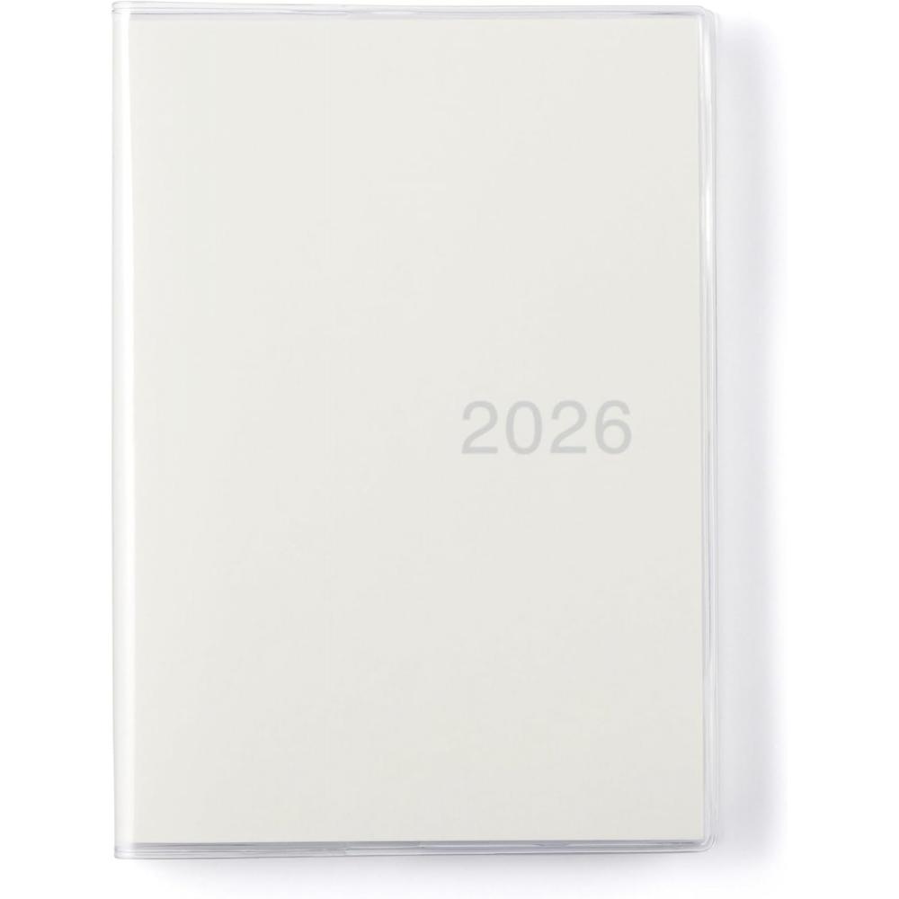 Ежедневник Список Muji Ryohin Ежемесячный Ежедневный Декабрь 2025 начиная с понедельника B6 Белый 84854361 B6 Белый