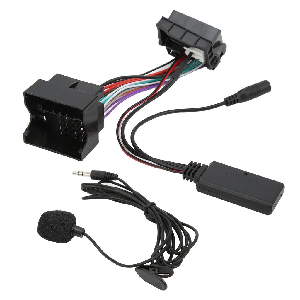 Car RD4 Microphone External Assembly Bluetooth 5.0 Aux Audio Cable Adapter Replacement for Citroen C5 C6 C8 C2 C3