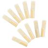 10Pcs  Saxophone Reed Wood  Altos/Soprano Saxophone Mouthpiece Reed Saxophone Replacement Accessories Easy To Blow