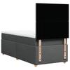 Box Spring Bed with Mattress Dark Gray 90x200 cm Fabric