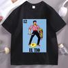 Men's Mexican El Tio Lottery Prank Graphic T-Shirt Casaul Cotton Short Sleeve Round Neck Tshirt Streetwear Cool Man Clothing