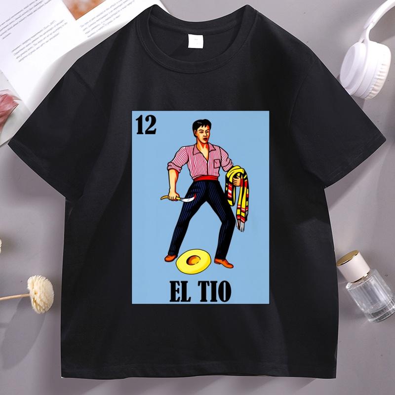 

Men s Mexican El Tio Lottery Prank Graphic T-Shirt Casaul Cotton Short Sleeve Round Neck Tshirt Streetwear Cool Man Clothing S разноцветный