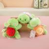 Süßer Krabbel-Schildkröten-Plüsch-Anhänger - Frucht-Schildkröten-Puppe Charm für Taschen & Schreibtische