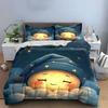 Cute Moon Night Decor Set Multiple Sizes Kid'S And Adults' Bedroom Exquisite 3Pc Bedding Set, Gift