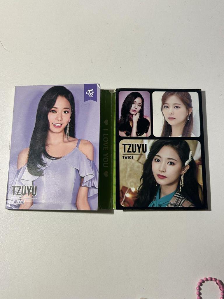 [USED] TZUYU photo card, strap, notepad