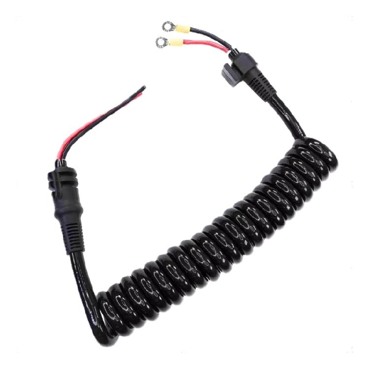 Marine Electrical Replacement Cable for Trolling Motor Power Line Service, Coiled Lead for Motorguide Xi5 Trolling Motor 72 inch Shaft Repair Work