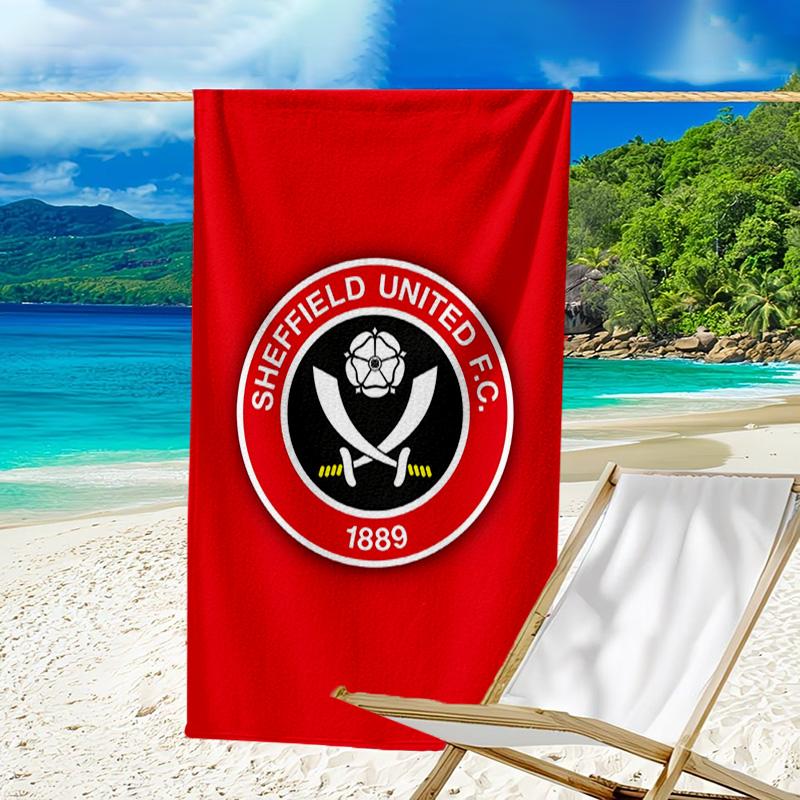 1pc Football Team (53) Beach Towel, Beach and Seaside Swimming Pool Equipment, Fashion Pattern, Rectangular, Travel Essentials