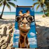 Handtuch Für Draußen Cartoon Camping Strandhandtuch Super Saugfähig Schnell Trocknend Tier Giraffe Sommer Handtuch