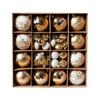 2025+ For Family Christmas Decor Set:52 Hanging Ornaments, Plastic Balls, Five-Pointed Stars, Painted Christmas Tree Pendants