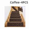 10Pcs Stair Treads Staircase Anti-Slip Mat 76x21cm Stair Carpet Treads Soft Fabric Noiseproof Stair Mats Machine Washable