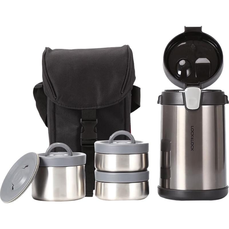 LOCK&LOCK Multi-Layer Stainless Steel Insulated Lunch Box 2L