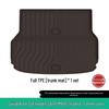 Eco-friendly TPE Car Mats Set for 2024-2025 AITO M9: Orange Floor, Seat Back, and Trunk Mats