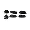 Carbon Fiber Style Interior Seat Adjustment Button Cover Trim For Ford F-150
