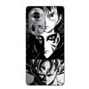 Case For Oppo Reno 11 5g Sangoku Naruto Luffy One Piece Dragon Ball Z Black and White Background Maniacase