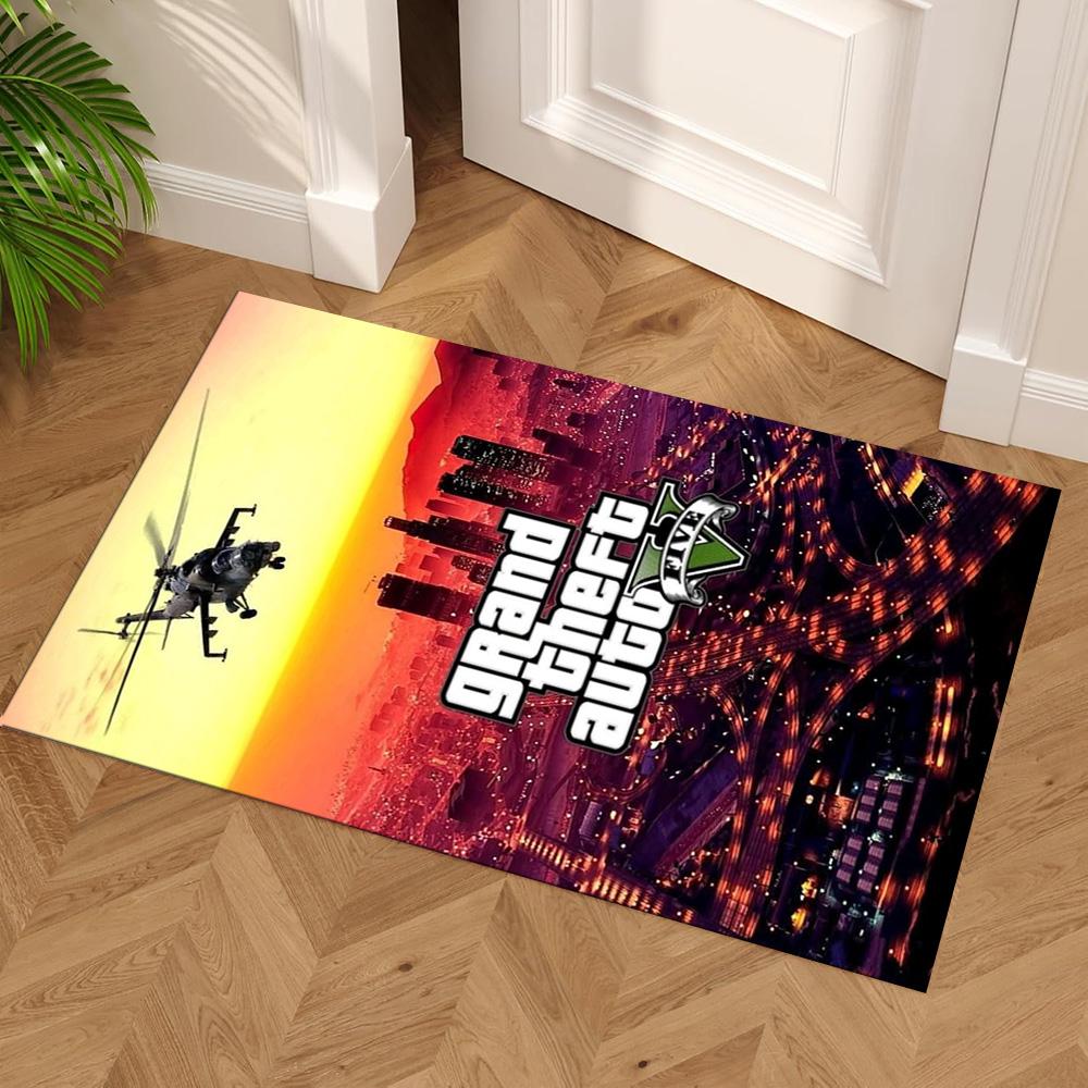 Grand Theft Auto Floor Rug Office Rug Perfect for Hallway Balcony Living Rooms Study room Anti-slip Rug Office home decor