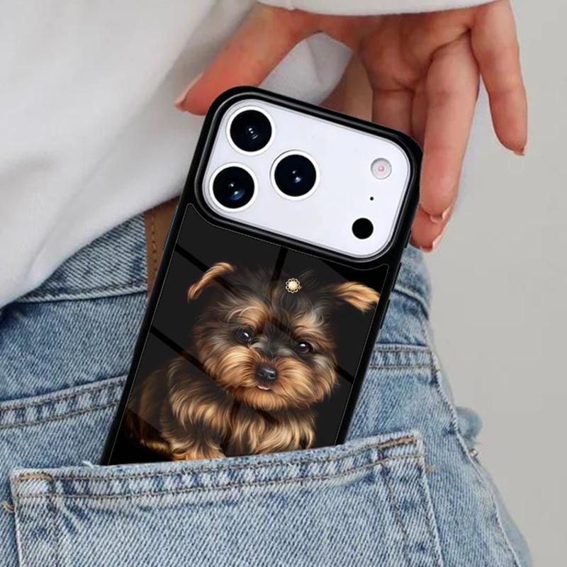 Yorkshire Terrier Yorkie Dog Pet Animal Phone Case for iPhone 17ProMax 12 13 14 15 16e 17 Pro Max Plus Air Cover
