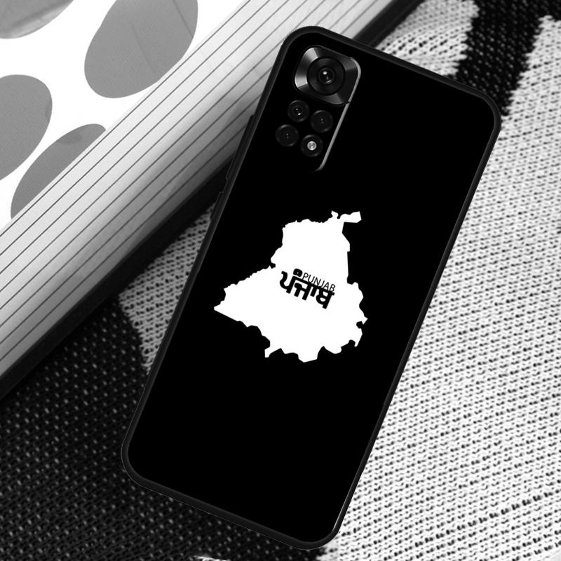 Punjab Map Case For Xiaomi Redmi Note 12 11 10 9 8 Pro Note 8T 9S 10S 11S Redmi 10 10C 12C 9C Cover