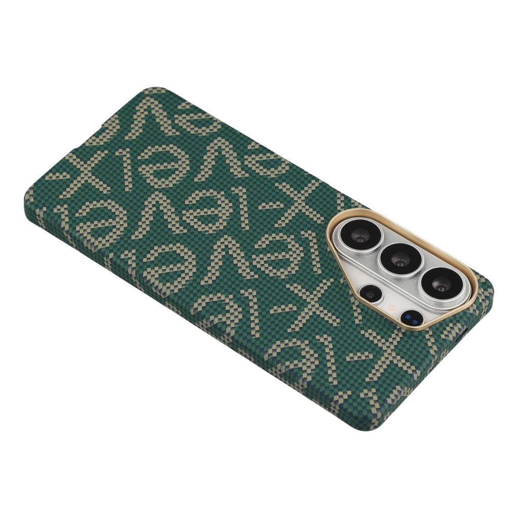 X-LEVEL For Samsung Galaxy S26 Ultra Magnetic Case PC + Metal Phone Back Cover Carbon Fiber Texure