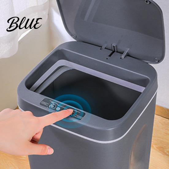 Automatic Lid Kitchen Bin Trash Can Touchless Waste 12L 14L 16L Capacity Waterproof Motion Slim Square for Bedroom Sensor Garbage Can with Bathroom,
