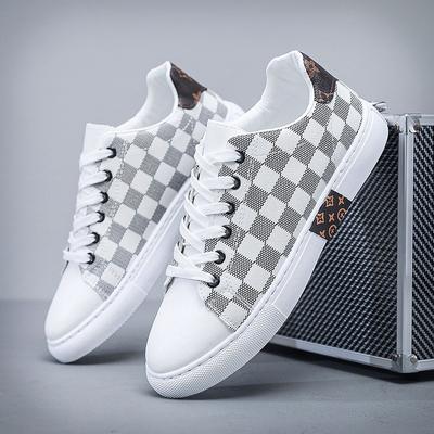 Pánské boty podzim nové ležérní boty pánské trendy boty všestranné malé bílé boty pánské nízké sportovní plátěnky pánské