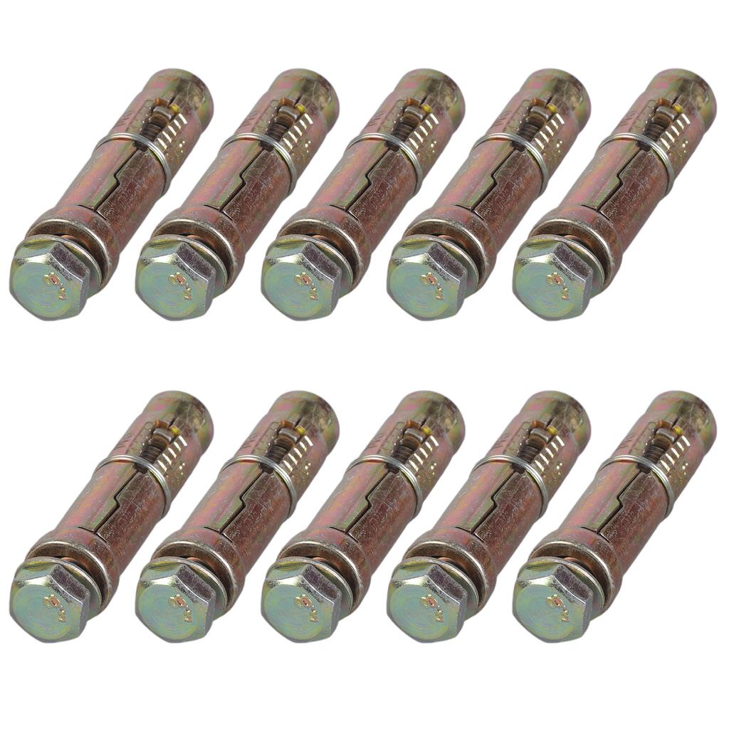 Pack of 10 Portable Sturdy Expansion Anchors Bolts Craft Supplies Accessory for Concrete Stone and Solid Brick