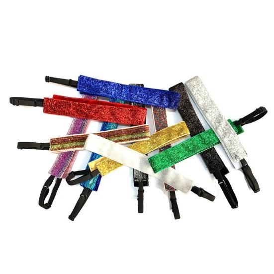 Fashion Kids Glitter Non Slip Stretch Hairband Sports Headband Hair Accessory
