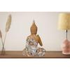 Latest Resin Meditating Handicrafts Buddha Idol Statue Showpiece Gift Gifting Item Polystone Home Decor